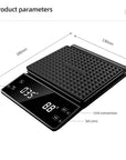 3kg/0.1g Coffee Scale with Timer Kitchen Tools