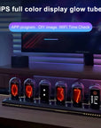 Nixie Tube Clock Night Light IPS RGB Glow Color App
