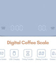 USB Digital Rechargeable Coffee Scale with Timer LED Screen