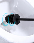 Toilet Bowl Brush Holder Set: Design with Holder for Deep Cleaning