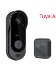 Wireless Smart Video Doorbell with Camera – WiFi HD, Night Vision, Two-Way Audio, Waterproof (Tuya Compatible)