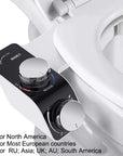 Bidet Toilet Seat Attachment Non-Electric Self-Cleaning