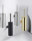 304 stainless steel toilet brush with base