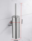 304 stainless steel toilet brush with base