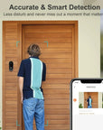 Wireless Smart Video Doorbell with Camera – WiFi HD, Night Vision, Two-Way Audio, Waterproof (Tuya Compatible)