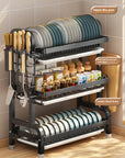 Kitchen storage rack, bowl and dish storage rack