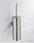 304 stainless steel toilet brush with base