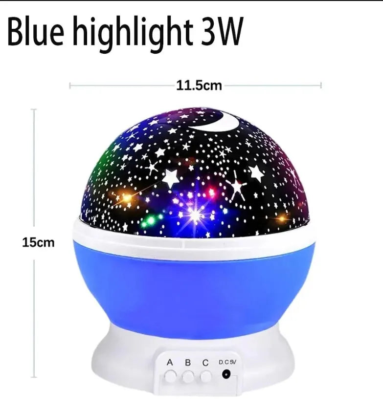 LED Starry Night Light Auto Rotating Pattern 500mA