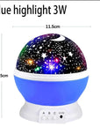 LED Starry Night Light Auto Rotating Pattern 500mA