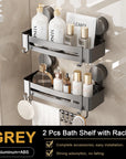 Bathroom Shelf for Shower Wall Mounted Shampoo Bottle Orangizer