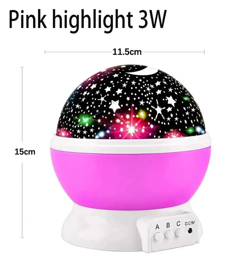 LED Starry Night Light Auto Rotating Pattern 500mA