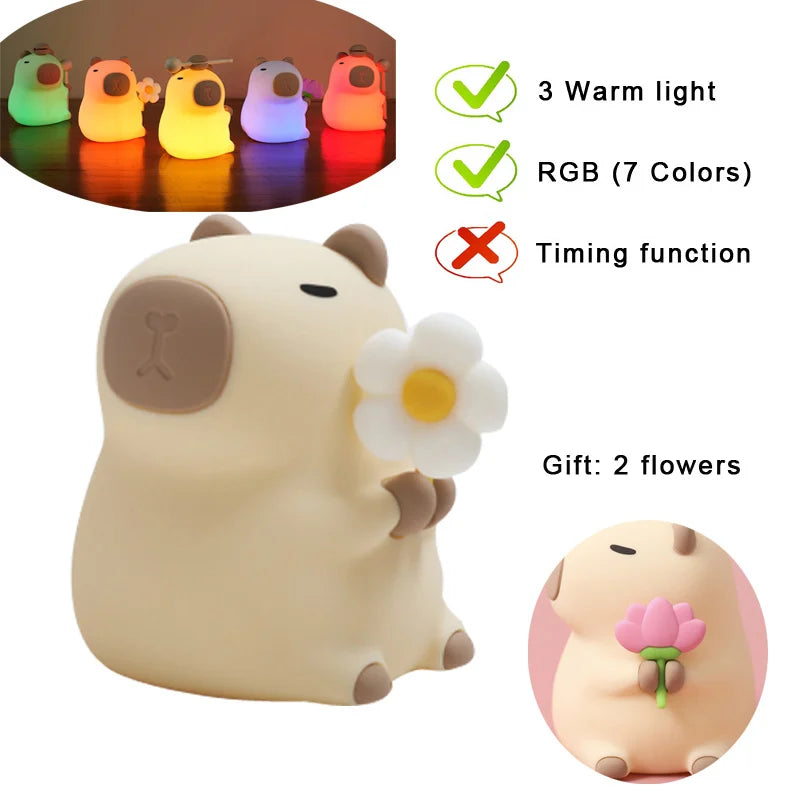 LED Night Lights for Children Bedroom Cute Animal
