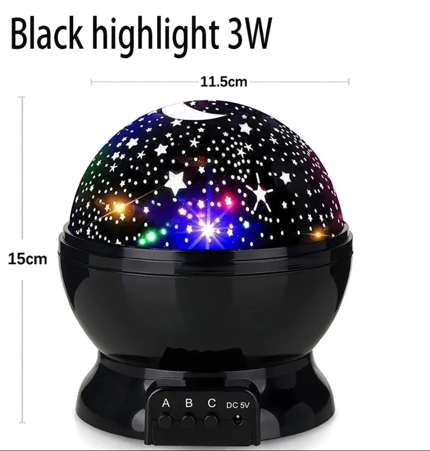 LED Starry Night Light Auto Rotating Pattern 500mA