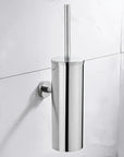 304 stainless steel toilet brush with base